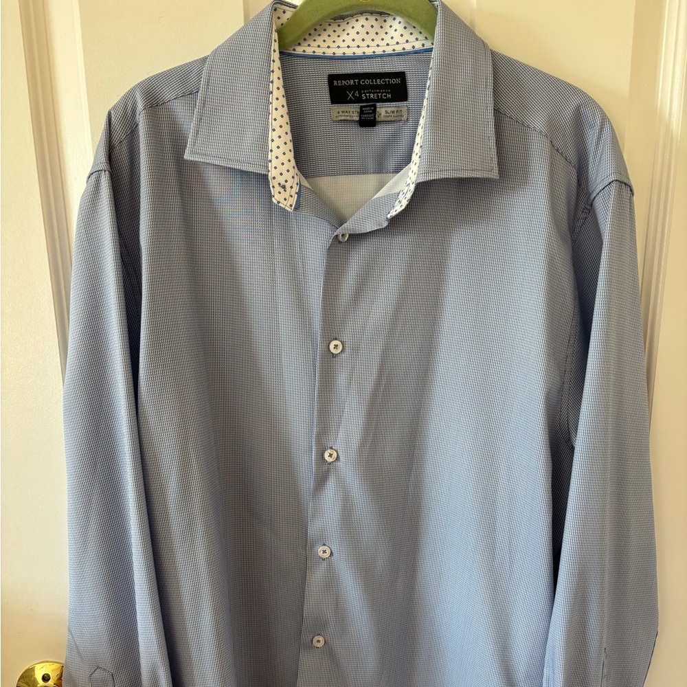 Report Collection Light Blue Dress Shirt